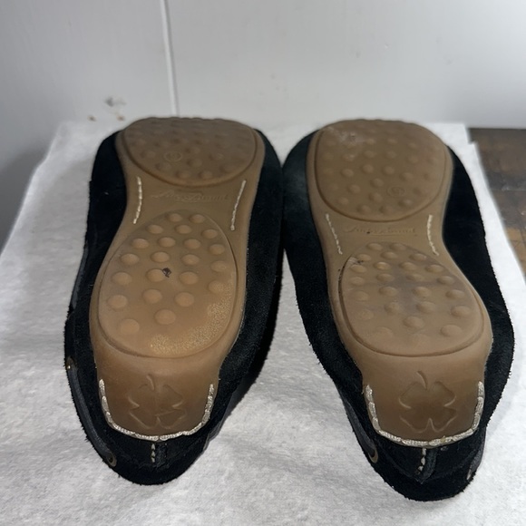 Lucky Brand Black Moccasin LP-Abrelle3. Size 9B, Front Leather Bow Clean. NonSm. - Picture 4 of 8